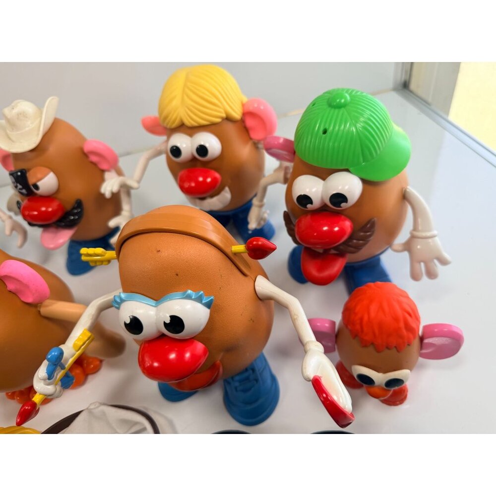 Vintage LARGE Mr. Potato Head Toy Lot Hats Glasses Shoes Arms & Faces 12 Bodies - Picture 2 of 11